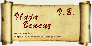 Vlaja Bencuz vizit kartica